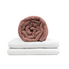 Original therapy blanket - weighted blanket with cotton cover in old pink for adults