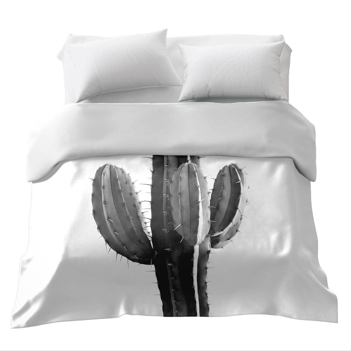 Couverture thérapeutique originale - Housse en coton Grand cactus
