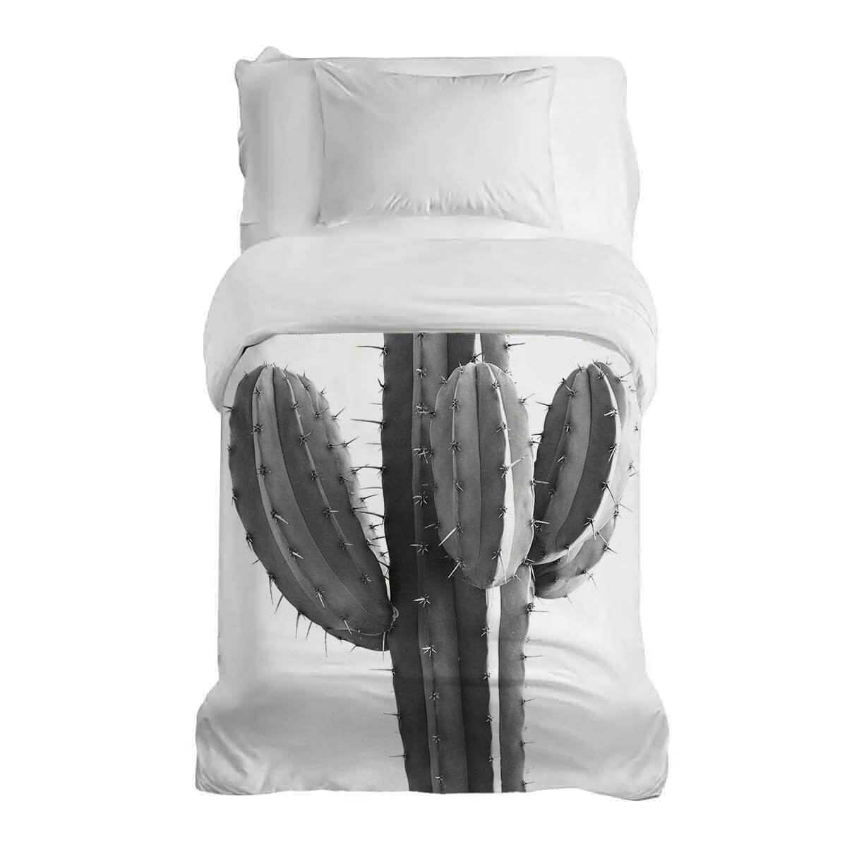 Couverture thérapeutique originale - Housse en coton Grand cactus