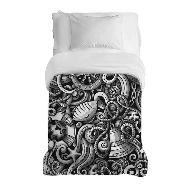 Original therapy blanket - cotton cover on seafaring