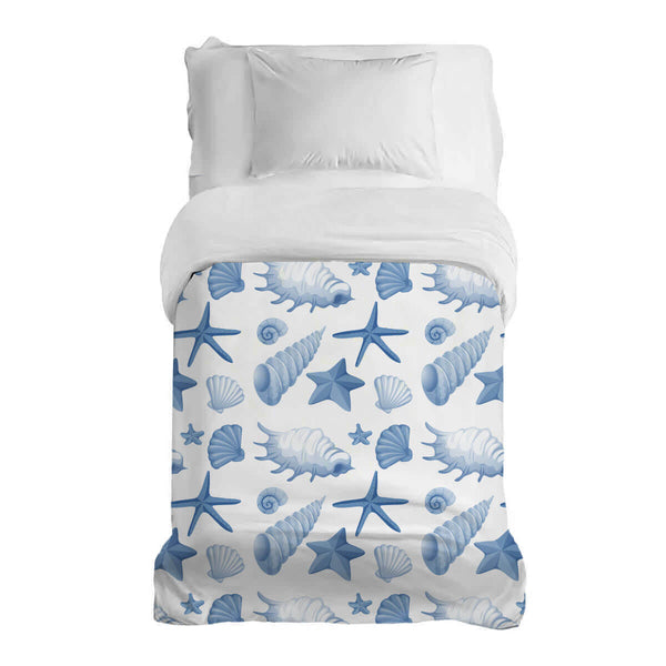 Original therapy blanket - cotton cover blue shells