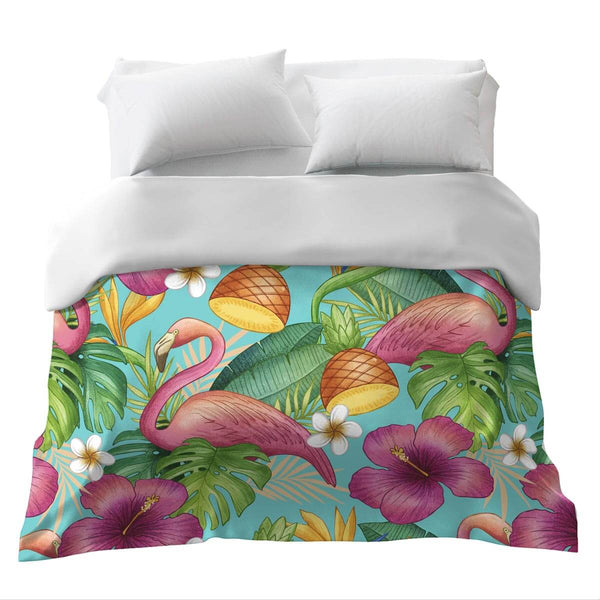 Original therapy blanket - cotton cover flamingos