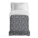 Original therapy blanket - cotton cover black white leopard pattern