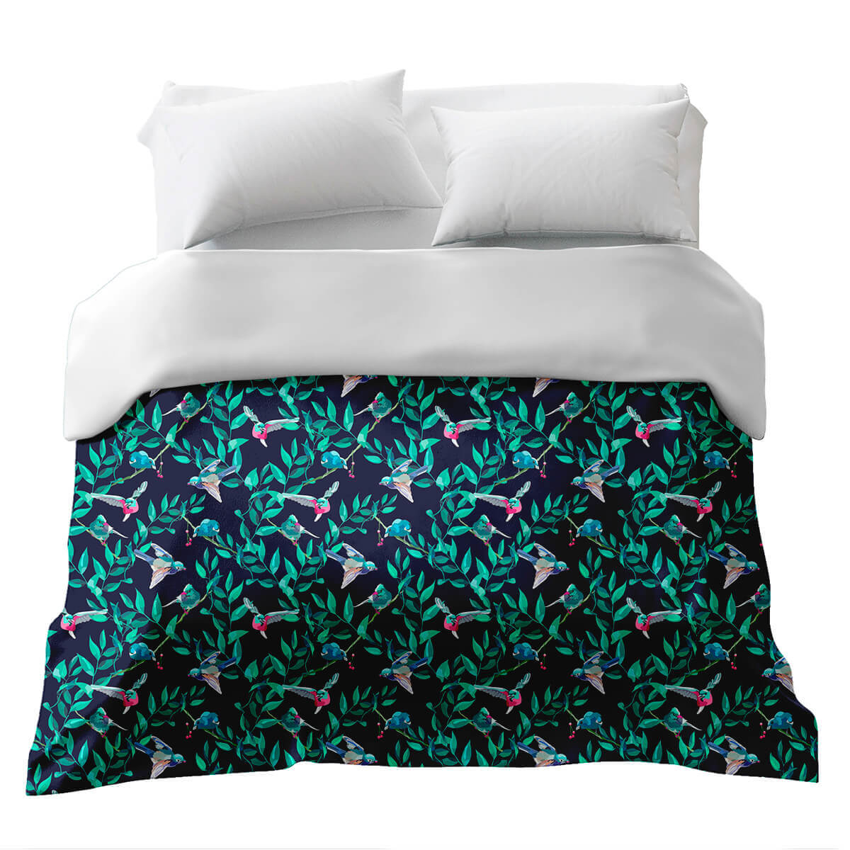 Original therapy blanket - cotton cover colorful birds of paradise