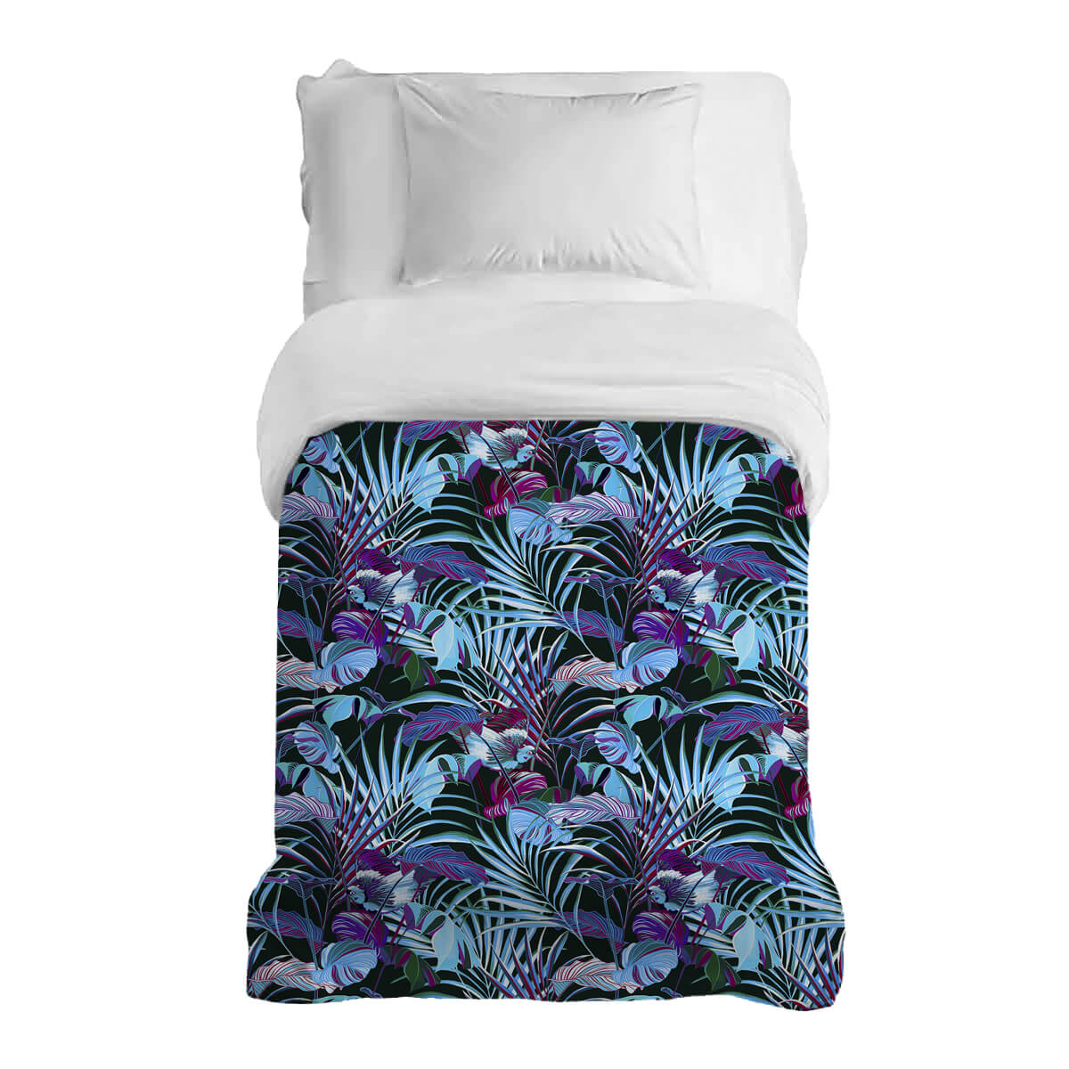 Couverture thérapeutique originale - Housse en coton Oiseaux colorés dans la jungle