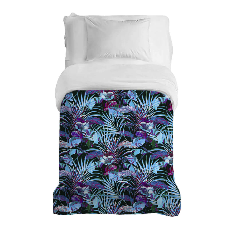 Original therapy blanket - cotton cover colorful birds in the jungle