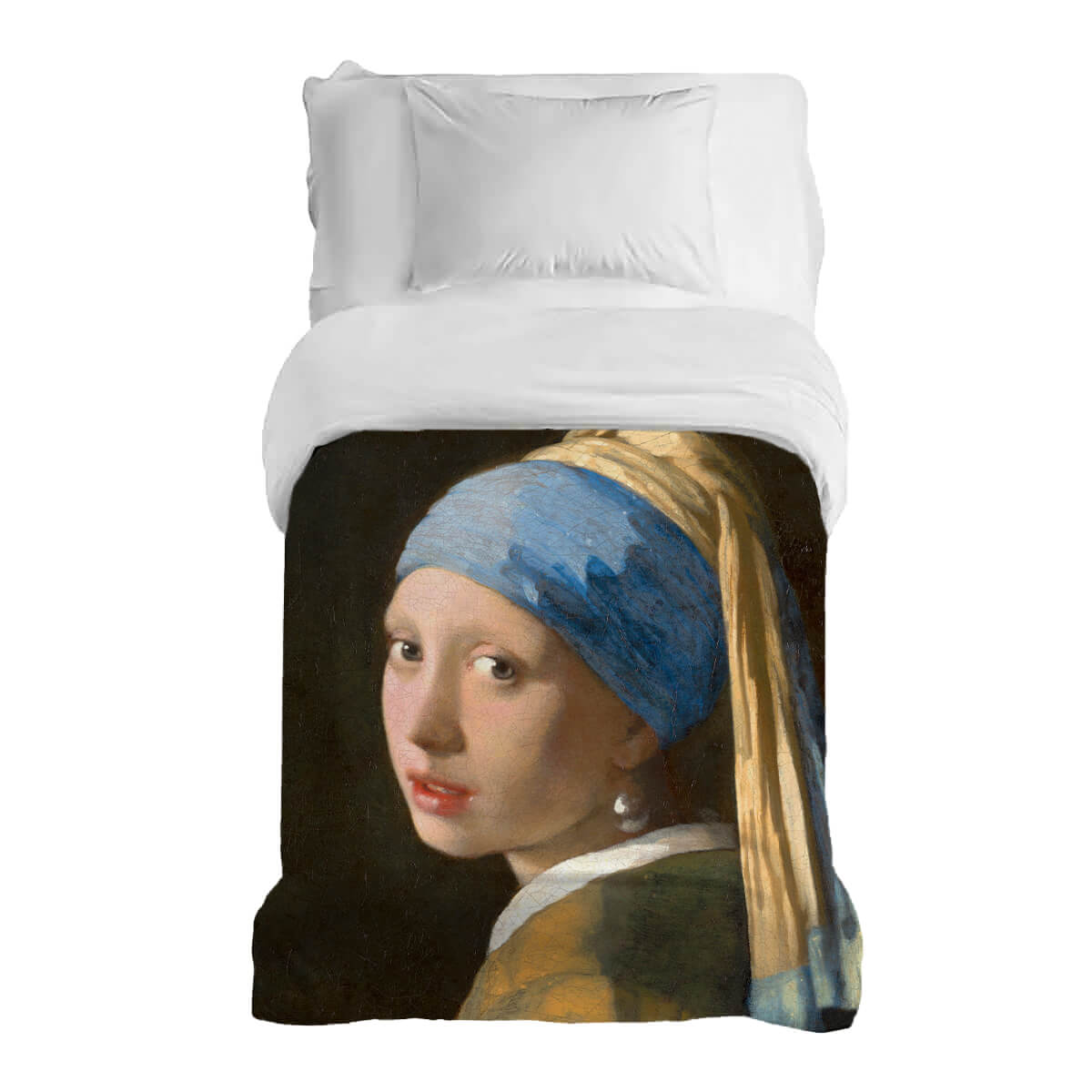 Couverture thérapeutique originale - Housse en coton La jeune fille à la perle
