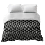 Original therapy blanket - cotton cover black white arches