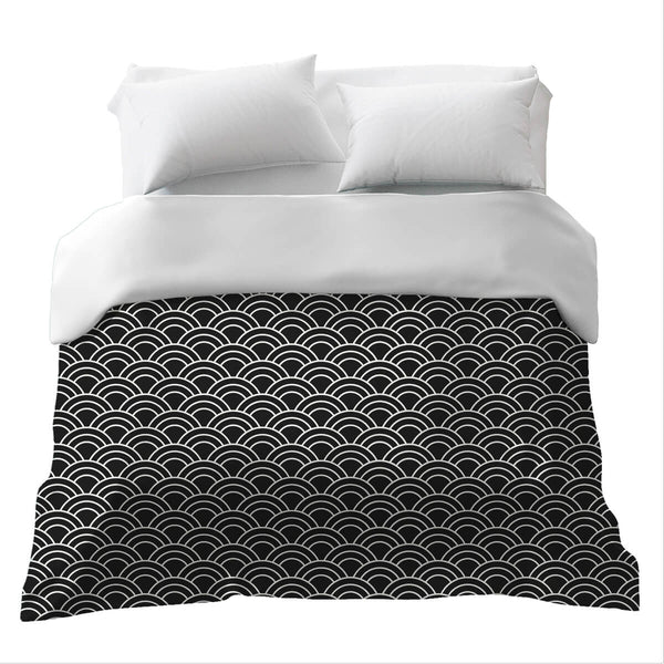 Original therapy blanket - cotton cover black white arches
