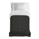 Original therapy blanket - cotton cover black white arches
