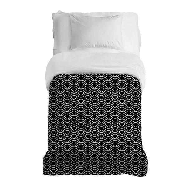 Original therapy blanket - cotton cover black white arches