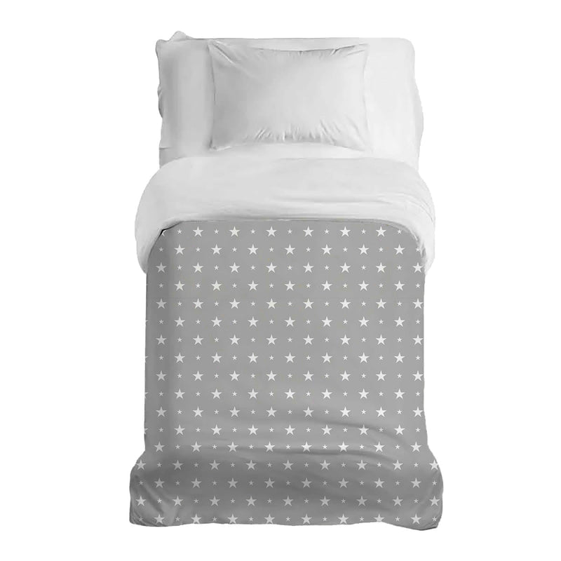 Original therapy blanket - cotton cover in gray with stars