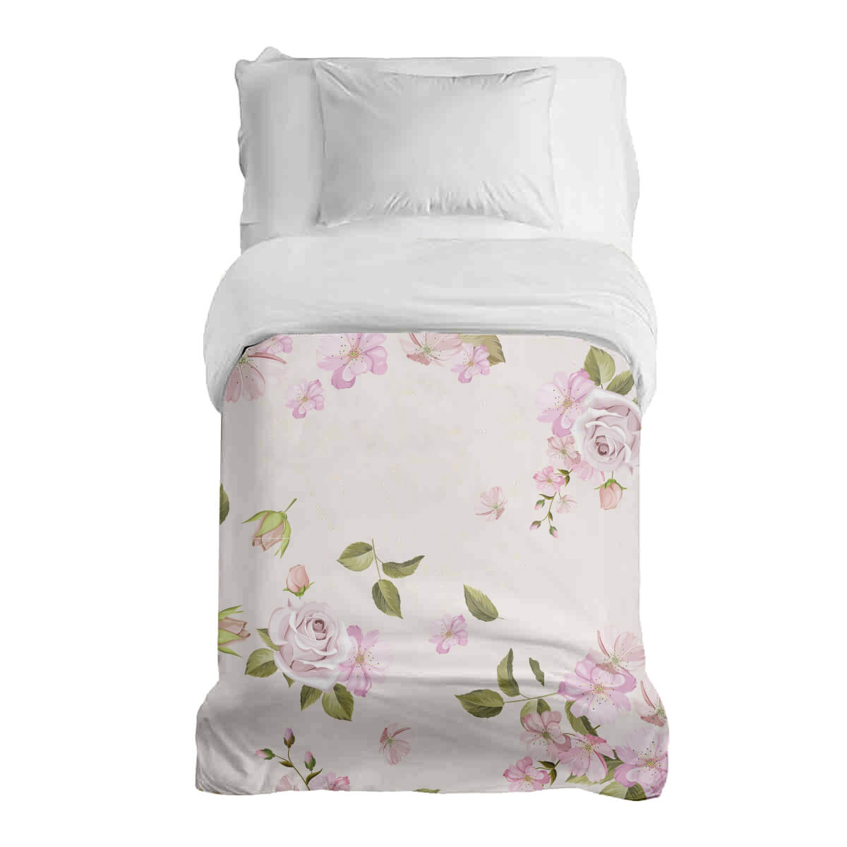 Couverture thérapeutique originale - Housse en coton Roses romantiques