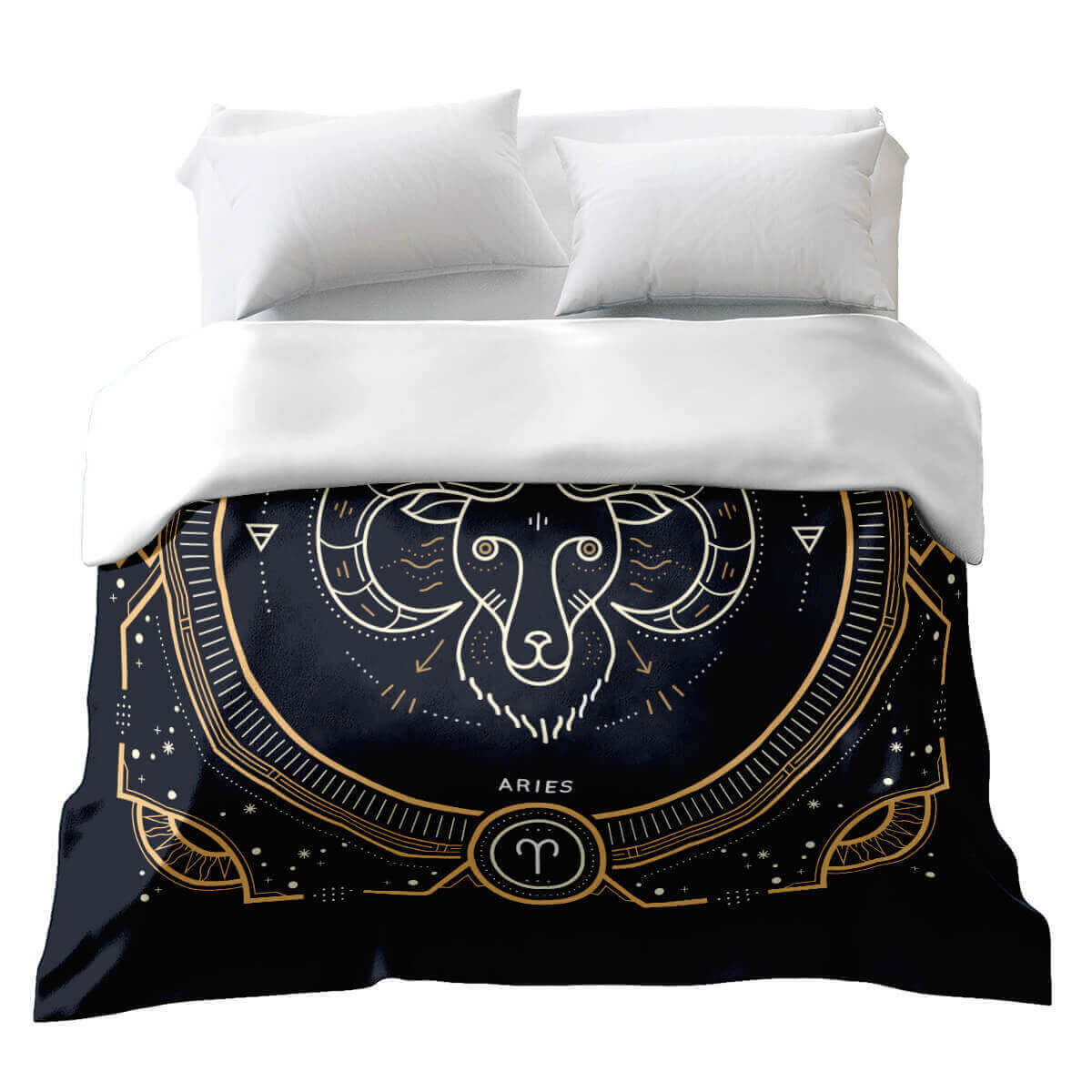 Original therapy blanket - cotton cover zodiac sign Aries