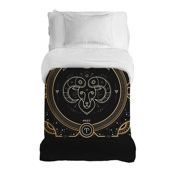 Original therapy blanket - cotton cover zodiac sign Aries