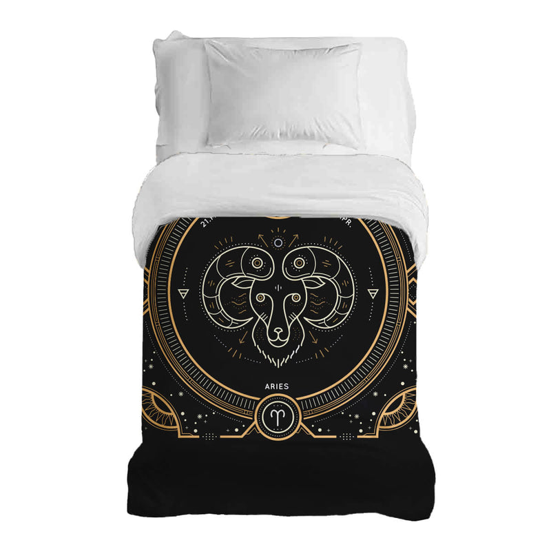Original therapy blanket - cotton cover zodiac sign Aries