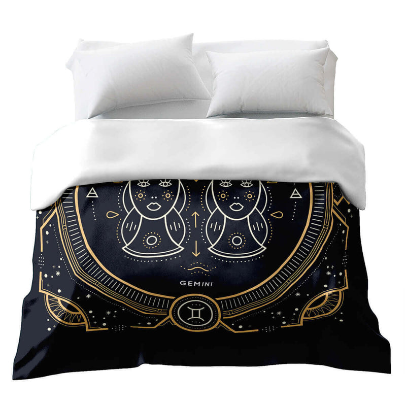 Original therapy blanket - cotton cover zodiac sign Gemini