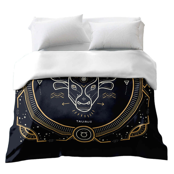 Original therapy blanket - cotton cover zodiac sign Taurus
