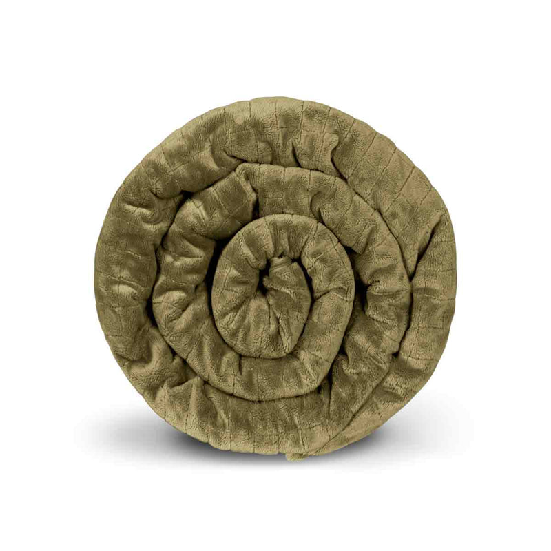 Original therapy blanket - 4-season cover in olive green