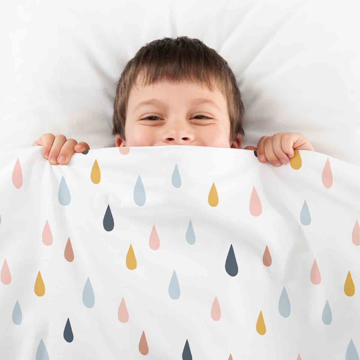 Therapy blankets bedding set with colorful drops