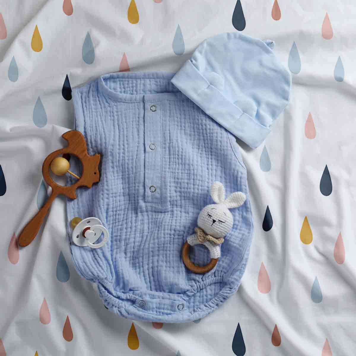 Therapy blankets bedding set with colorful drops