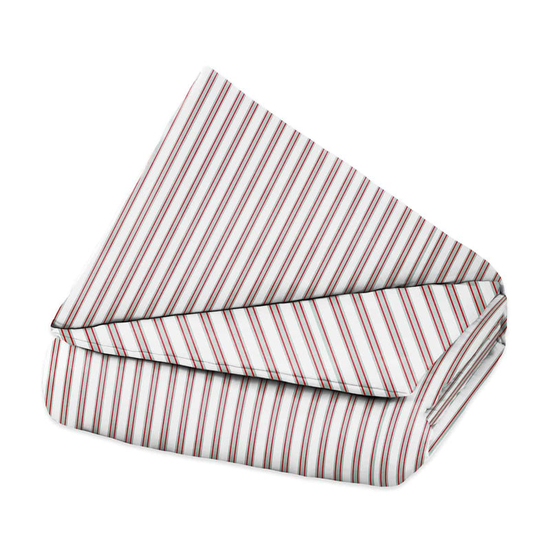Original therapy blanket - cotton cover in red green striped