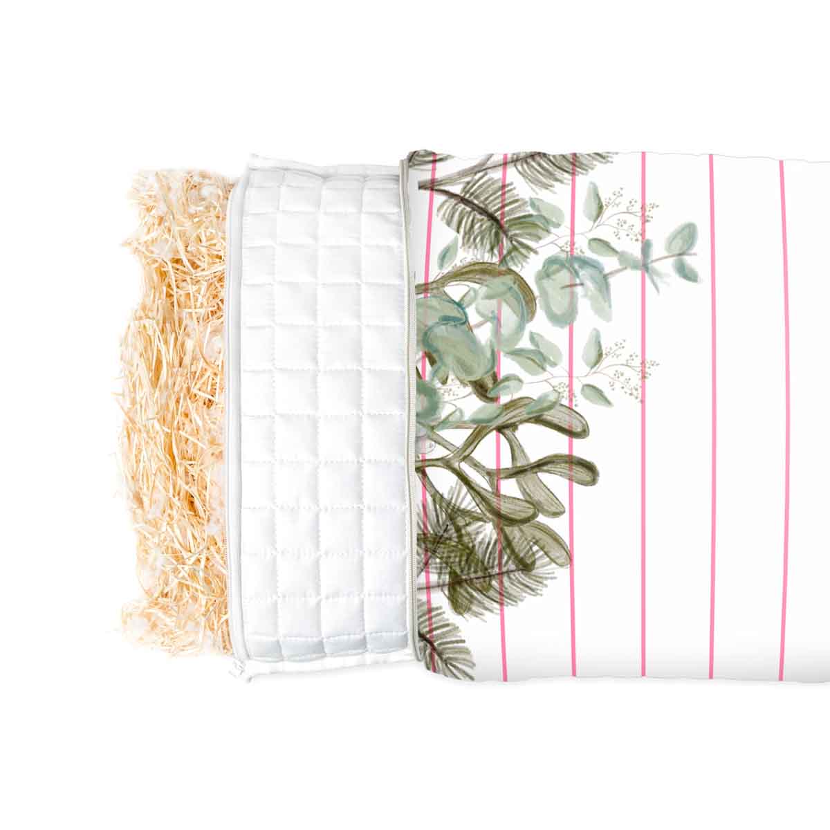 White Red with Branches Health Pillow for Adults
