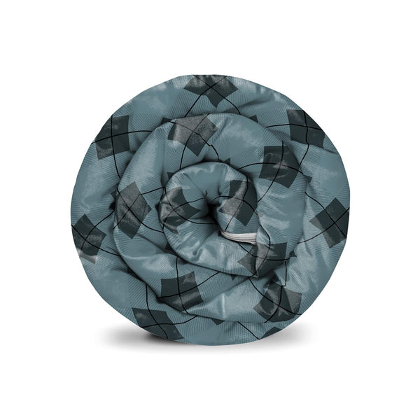 Original therapy blanket - cotton cover in black blue