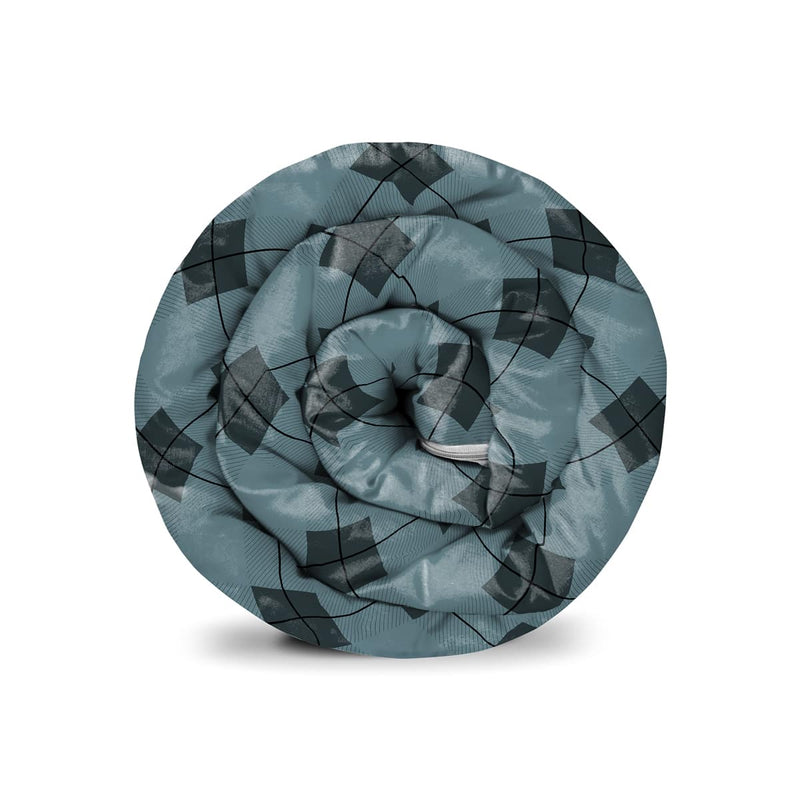 Original therapy blanket - cotton cover in black blue