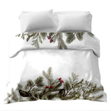 Original therapy blanket - cotton cover in white with branches