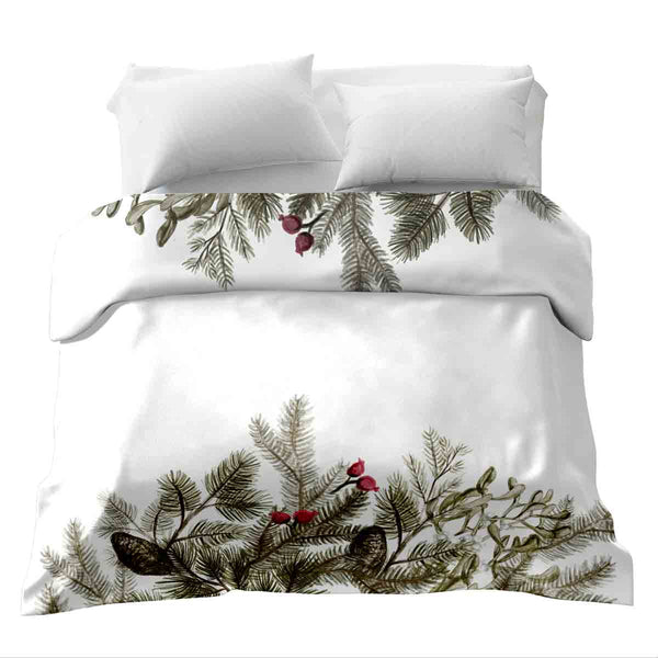 Original therapy blanket - cotton cover in white with branches