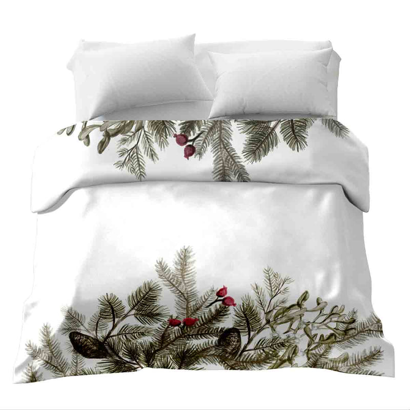 Original therapy blanket - cotton cover in white with branches