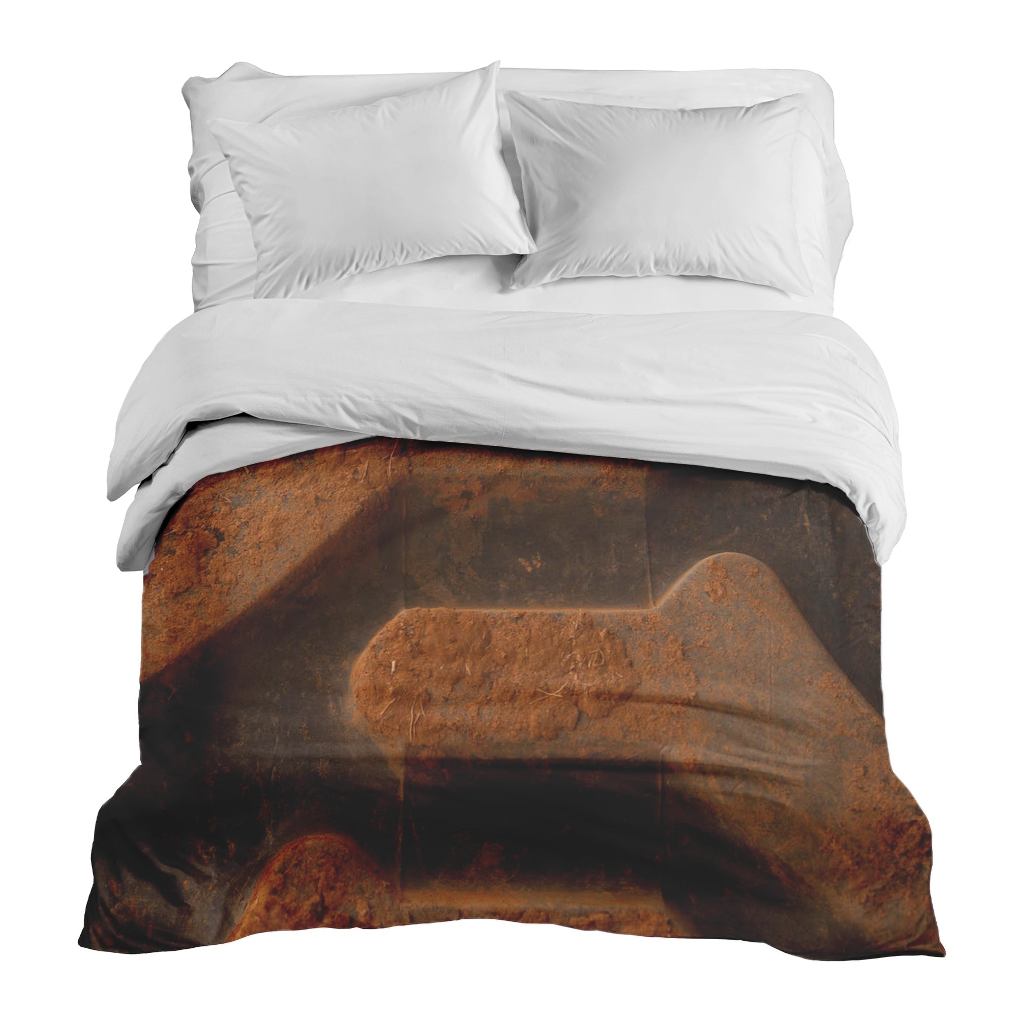 Couverture thérapeutique originale - Housse en coton Terre brune