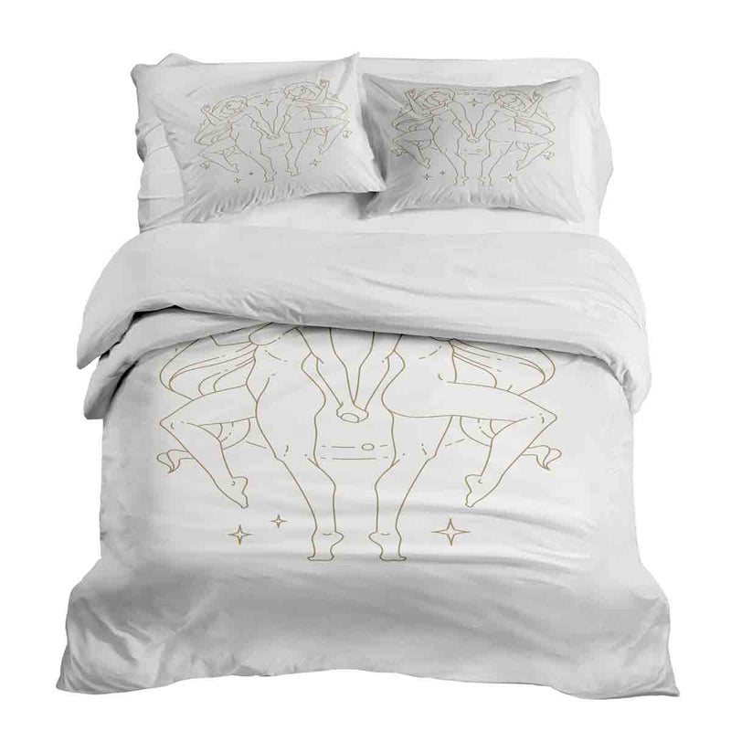 Therapy blanket and bedding set, Gemini constellation.