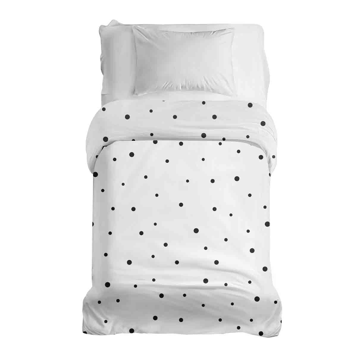 Original therapy blanket - cotton cover white with scattered dots