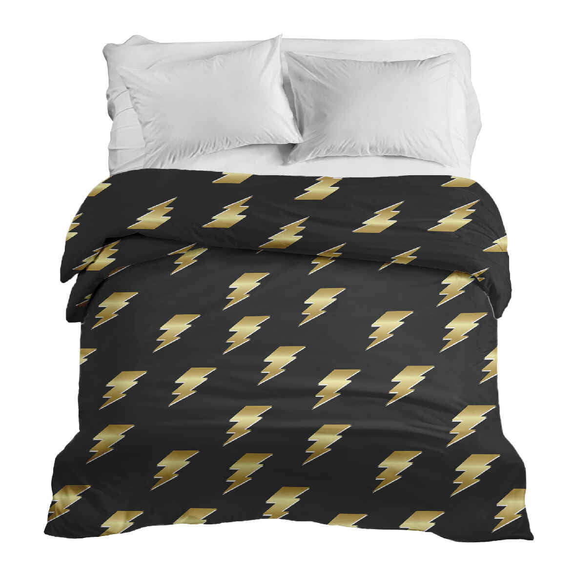 Couverture thérapeutique originale - Housse en coton noire avec Harry Blitz