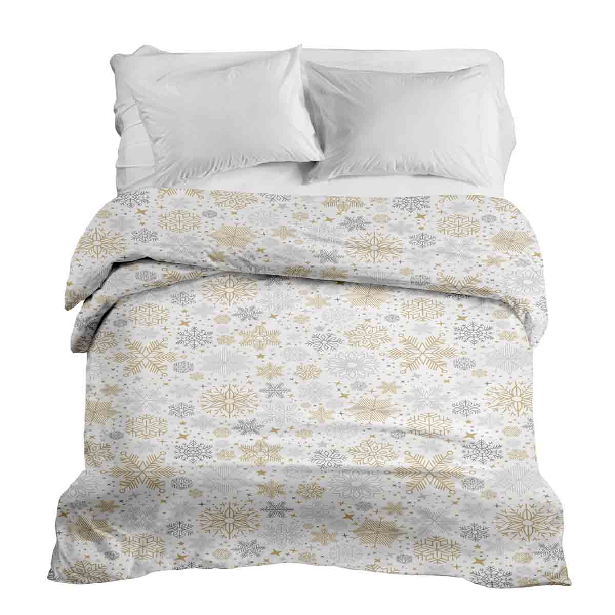 Couverture thérapeutique originale - Housse en coton tempête de neige claire