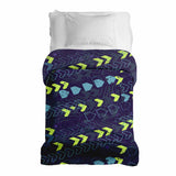 Original therapy blanket - cotton cover dark blue with arrows