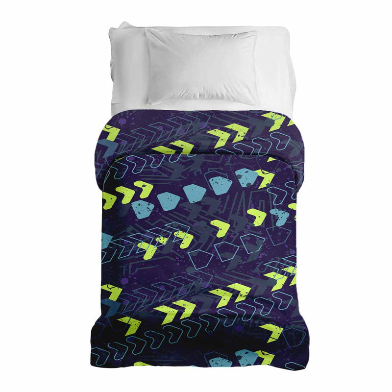 Original therapy blanket - cotton cover dark blue with arrows