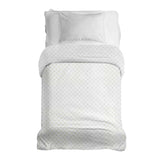 Original therapy blanket - cotton cover white floral pattern