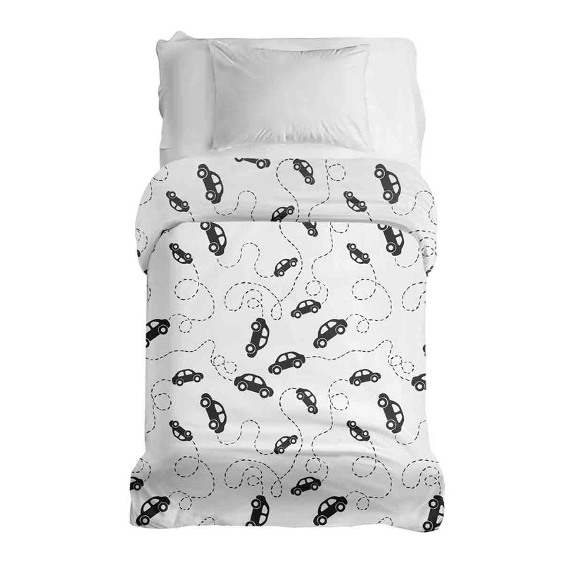Original therapy blanket - cotton cover with black cars