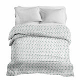 Original therapy blanket - cotton cover white with green crosses