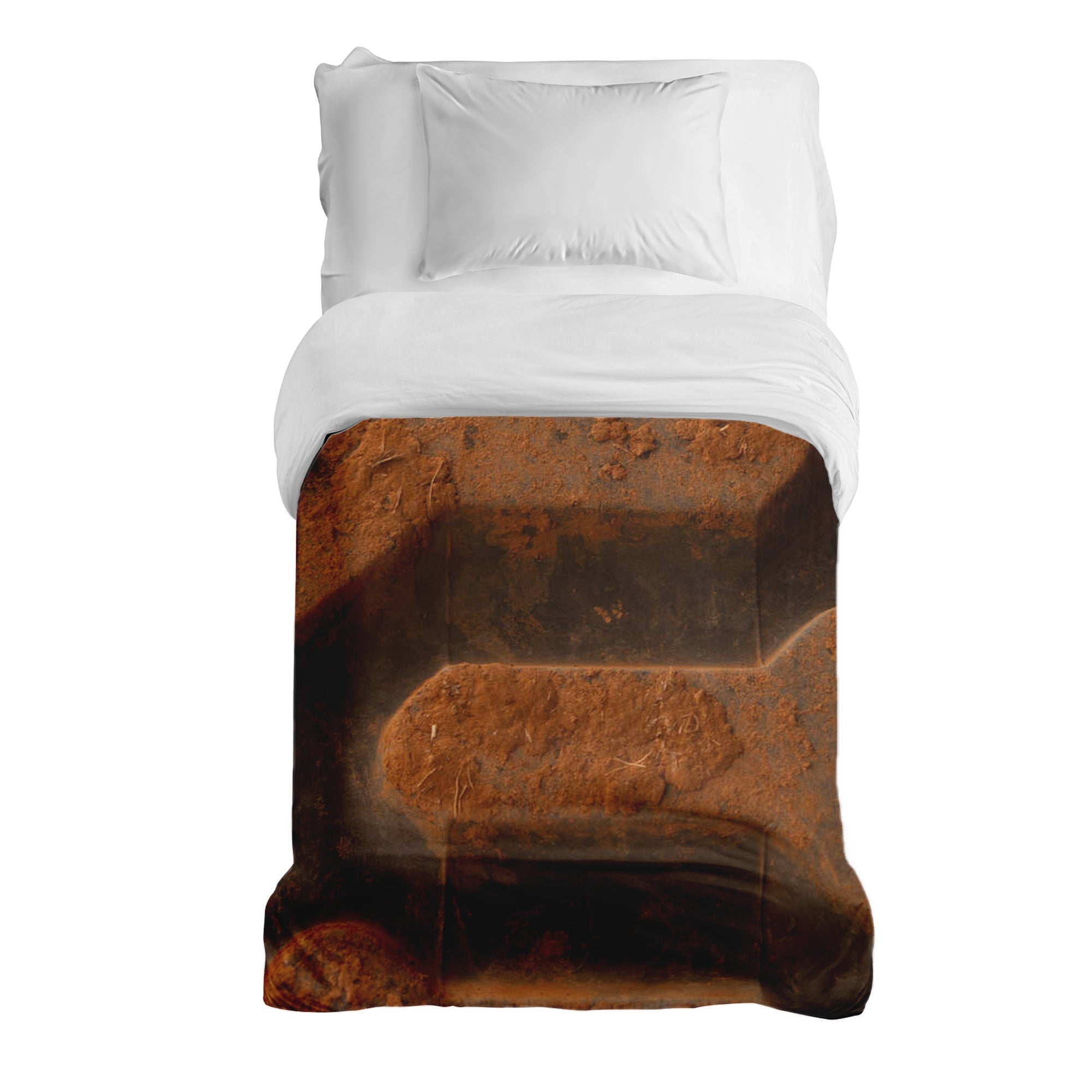 Couverture thérapeutique originale - Housse en coton Terre brune