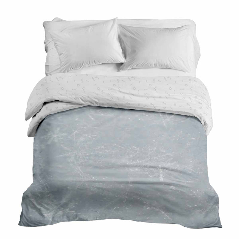 Original therapy blanket - cotton cover gray with snowflakes