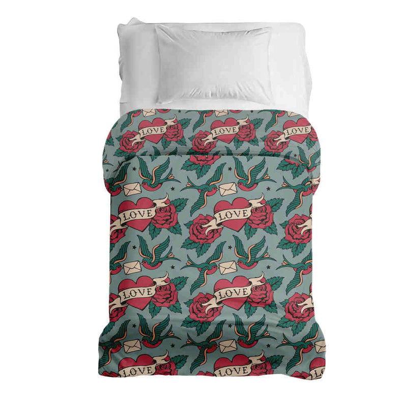 Original therapy blanket - cotton cover Love Tattoo