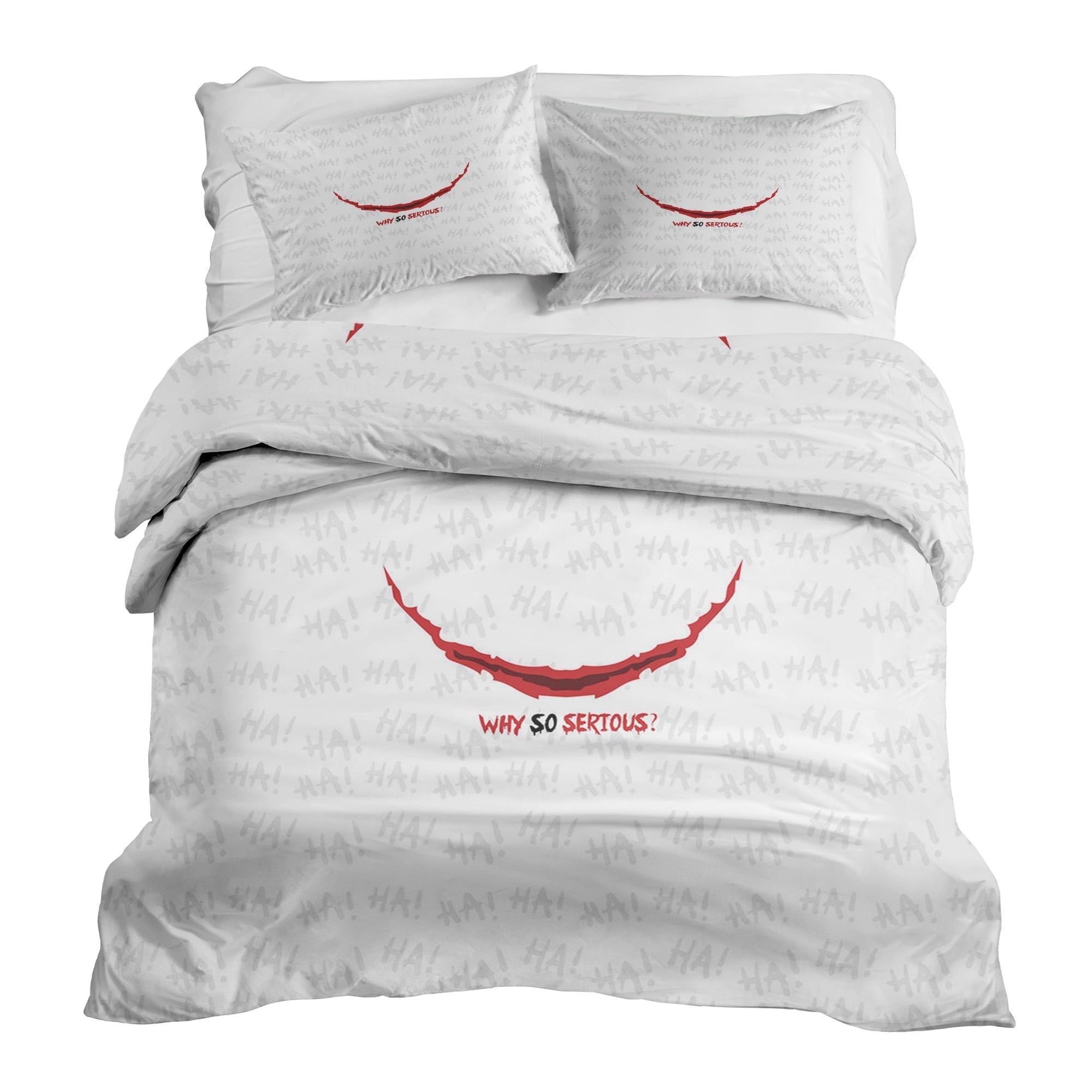 Therapy blankets bedding set white Why so serious?