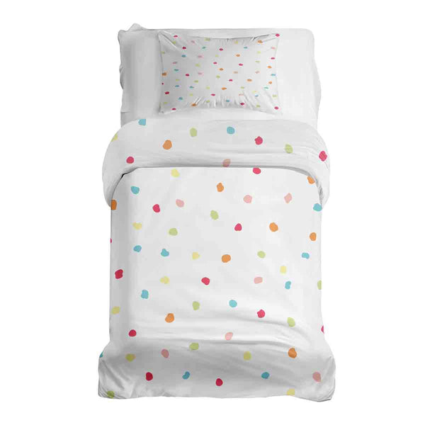 Therapy blankets bedding set, colorful dots.