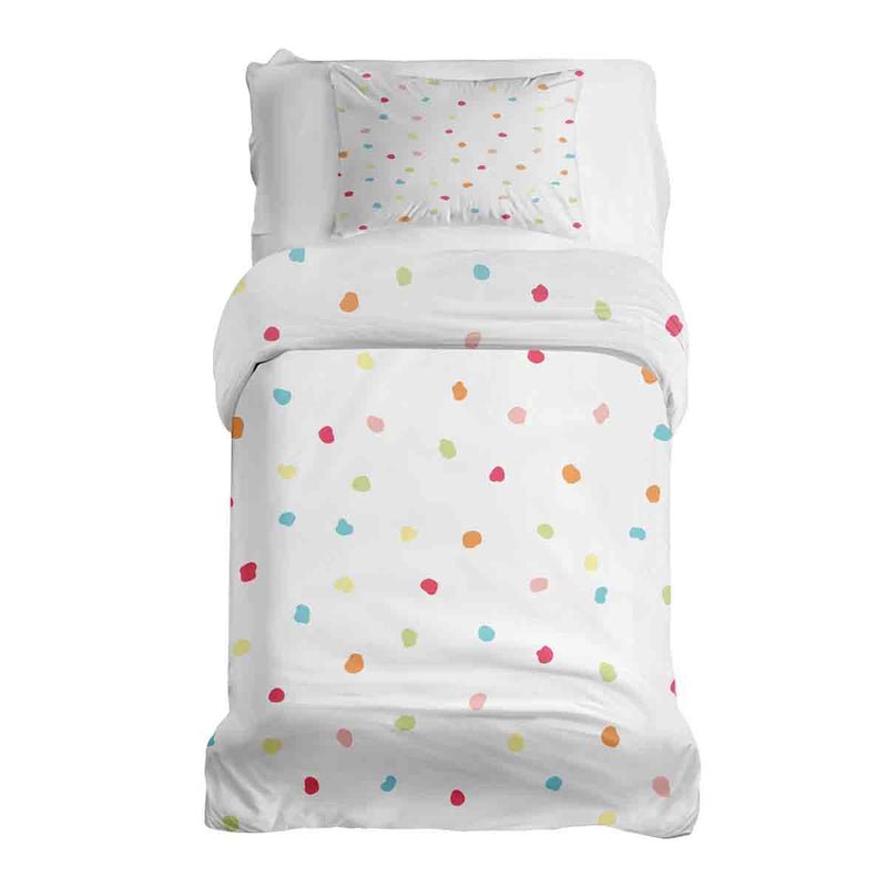 Therapy blankets bedding set, colorful dots.