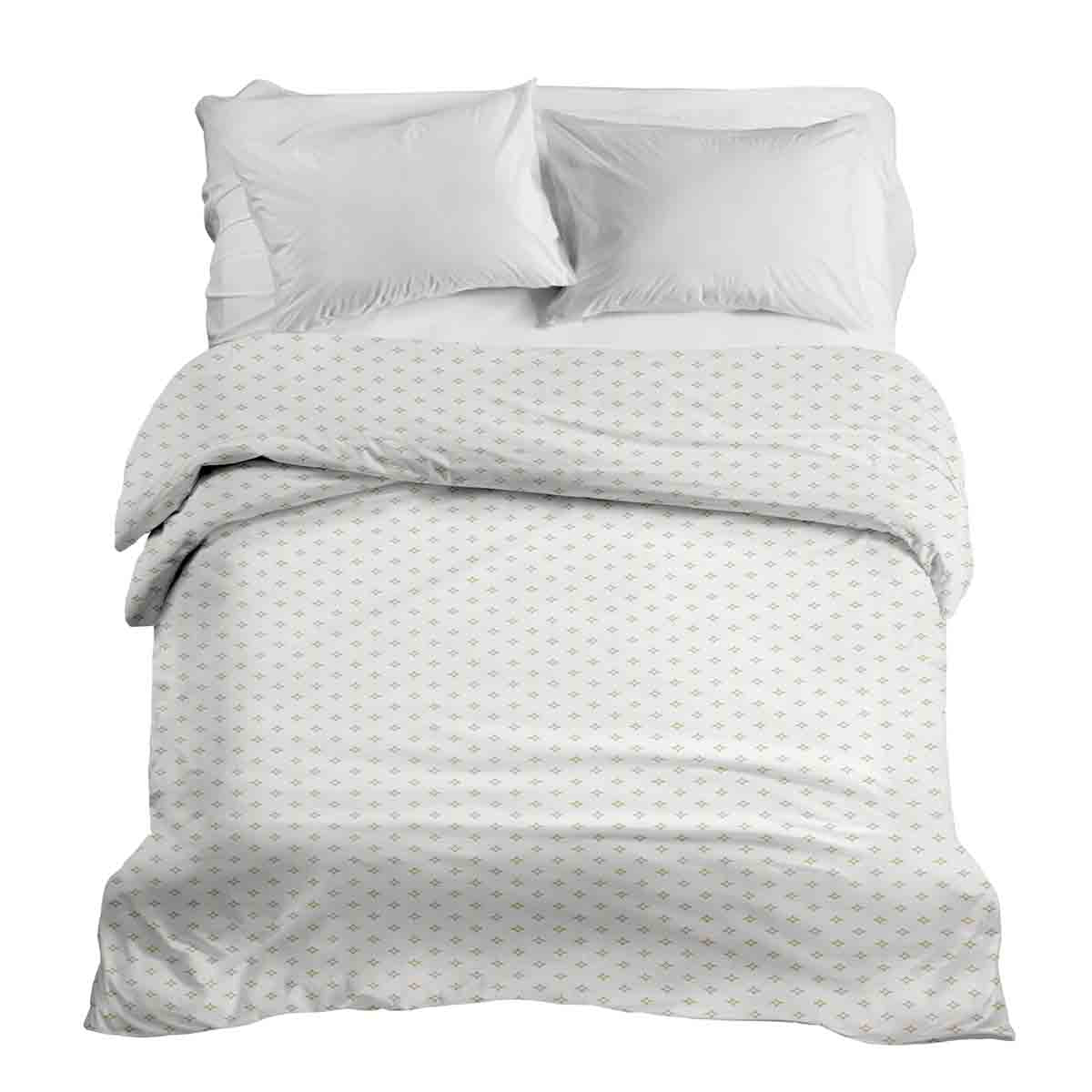 Couverture thérapeutique originale - Housse en coton avec petits losanges