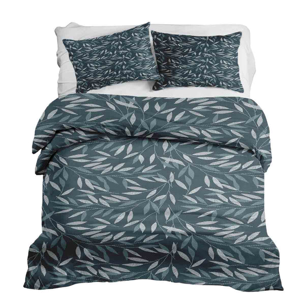 Therapy blanket bedding set with blue branches